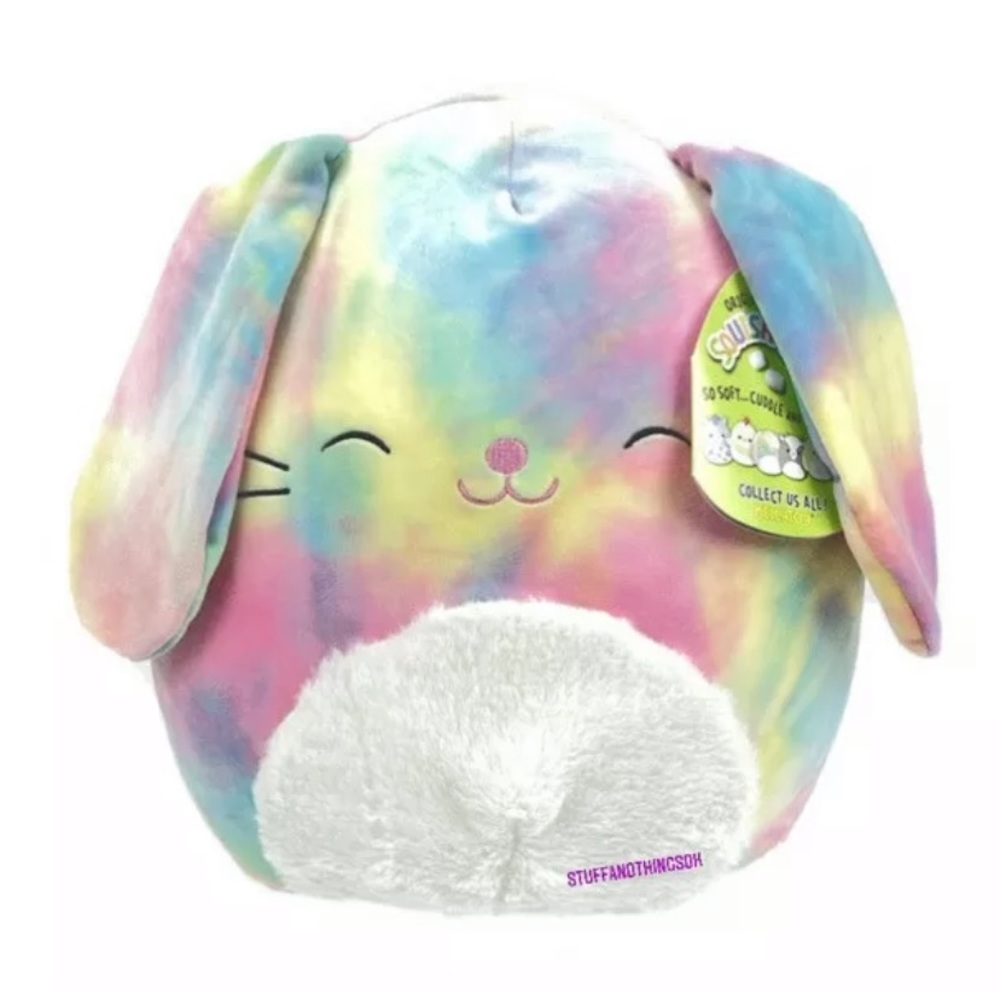 Squishmallows Candy The Rainbow Tie Dye Bunny